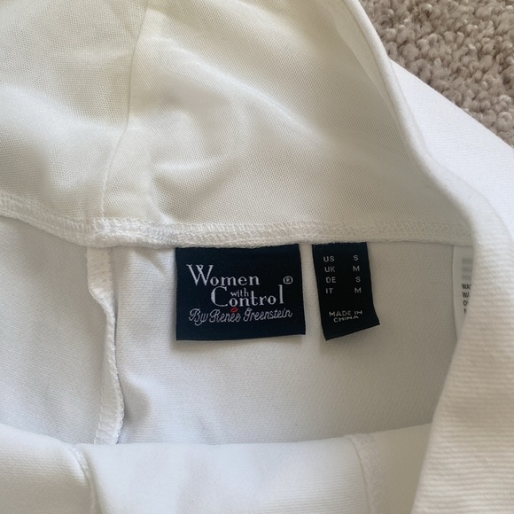 Women with Control White Pants - Picture 3 of 4